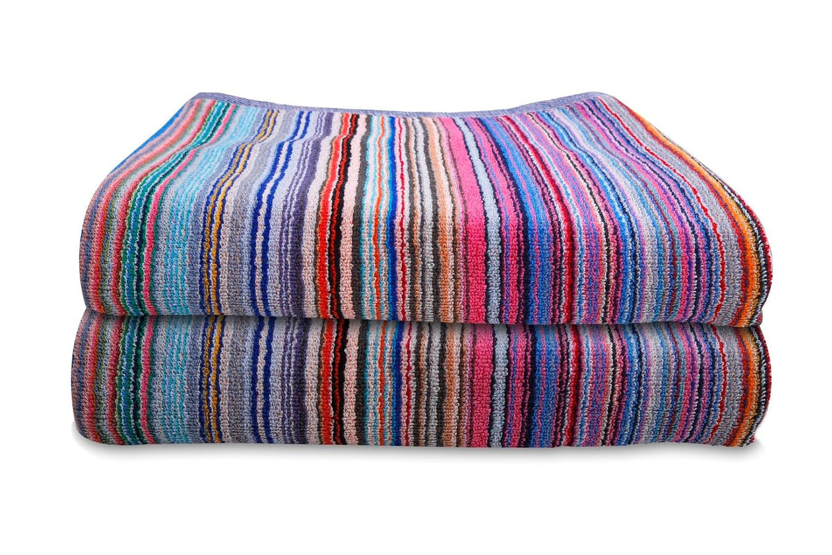 Ambra Linens Highly Absorbent Bath Towels 1 Kg | 100% Cotton, Soft & Plush All Seasons Use, Extra Large Size (Mixed Bandana)- Pack Of 2