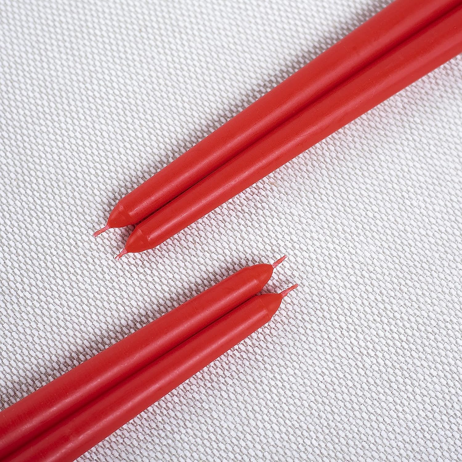 RED TAPER CANDLES PACK OF 4 | PERFECT FOR WEDDING ANNIVERSARY SPECIAL CANDLES