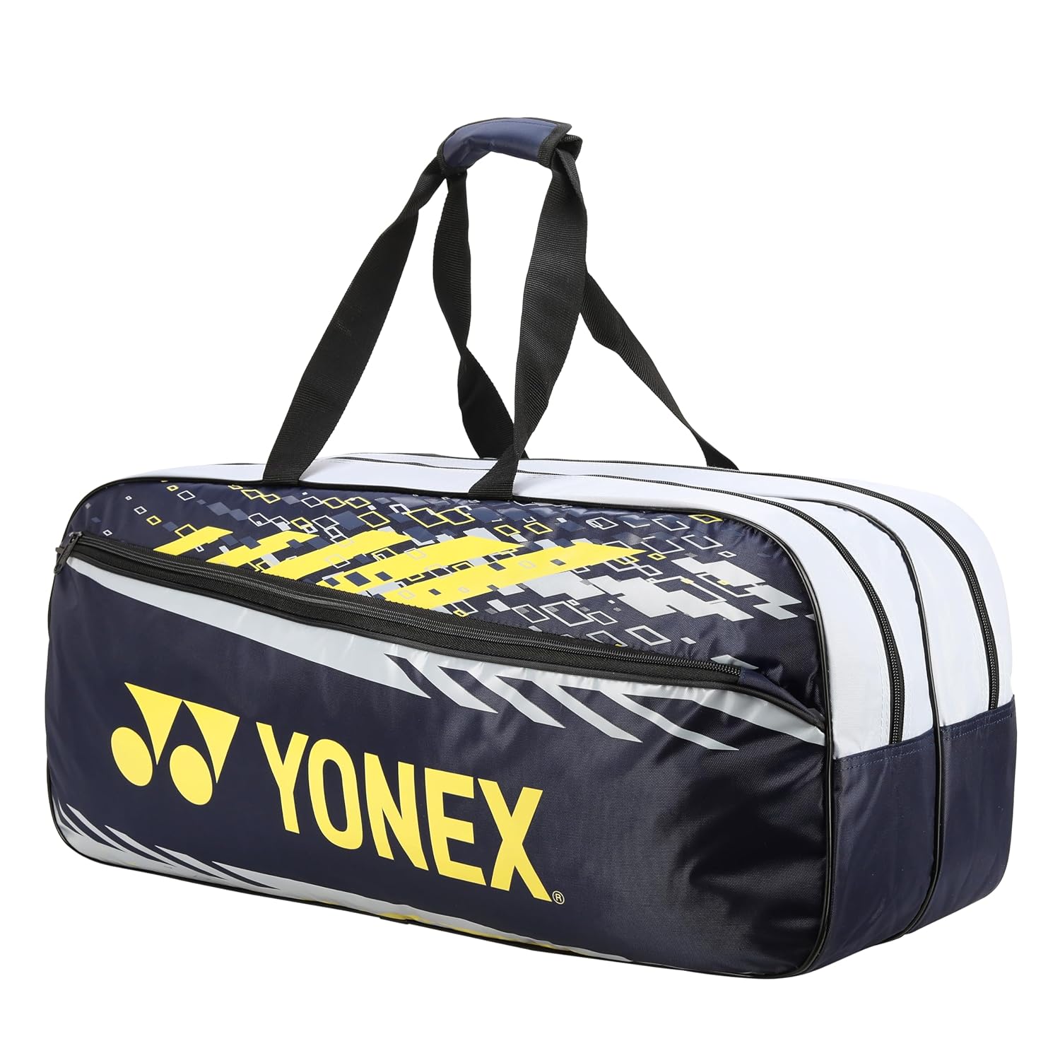 Yonex Badminton Tournament Bag 2331 T02, Colour - Navy Golden Kiwi, Material - Polyurethane, Size - Large