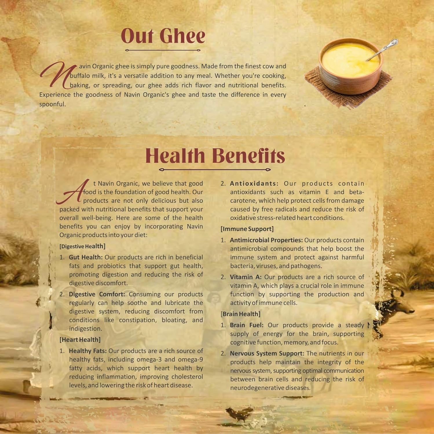 Organic A2 Desi Buffalo Bilona Ghee By Navin Organic | Rich In Nutrients & Delicious Healthy Desi Buffalo Ghee Ideal For Cooking | (250ml) 8.4 Ounce | Jar Pack