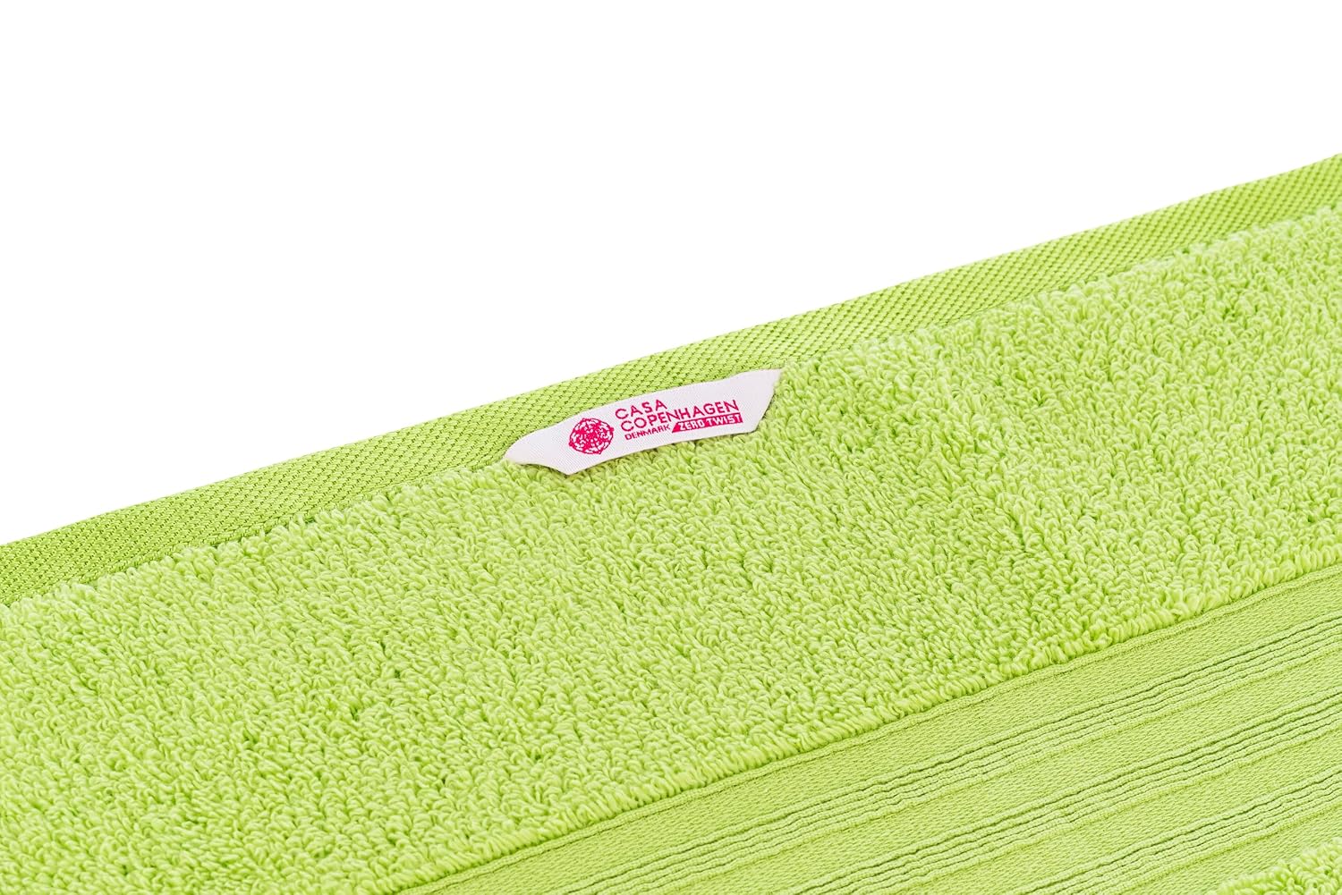 Casa Copenhagen Egyptian Cotton Zero Twist 1 Pcs Large Bath Towel 500 Gsm (Lime Green)