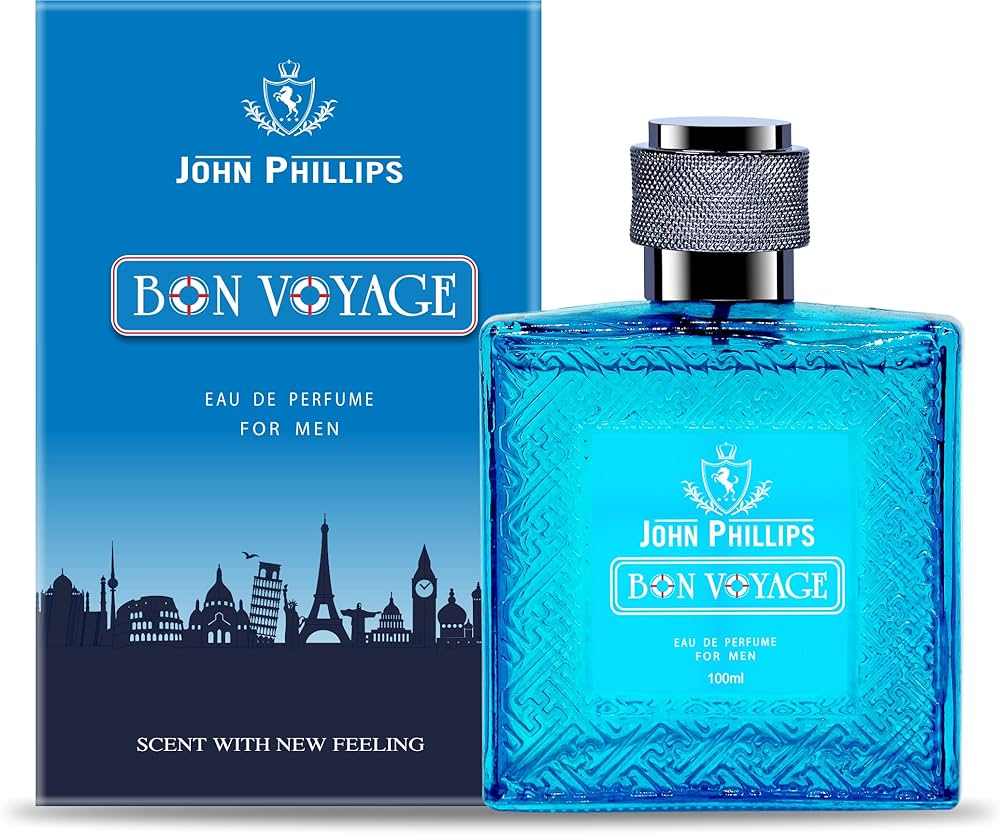 John Phillips Apple Eau De Perfume 60ml 2 Fl.oz. & Bon Voyage Eau De Perfume 100ml 3.4 Fl.oz. | For Unisex Combo Of 2