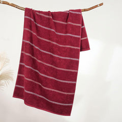 Mytrident Bath Towel Urban Comfort 450 Gsm | 100% Cotton Bath Towel (Rosie Wine)