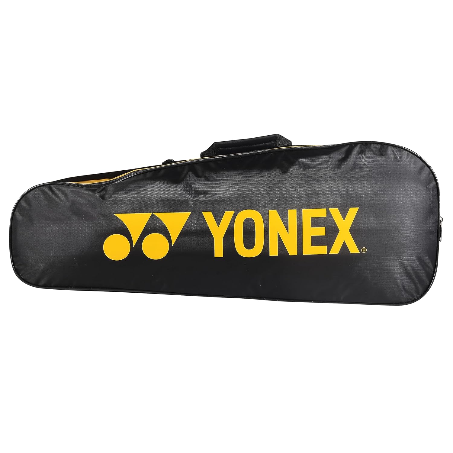 Yonex Badminton Kitbag BT5, 2 Zipper Compartment For Storage Of 3 Rackets & Clothes | Material - Nylon, Colour - Black / Yellow