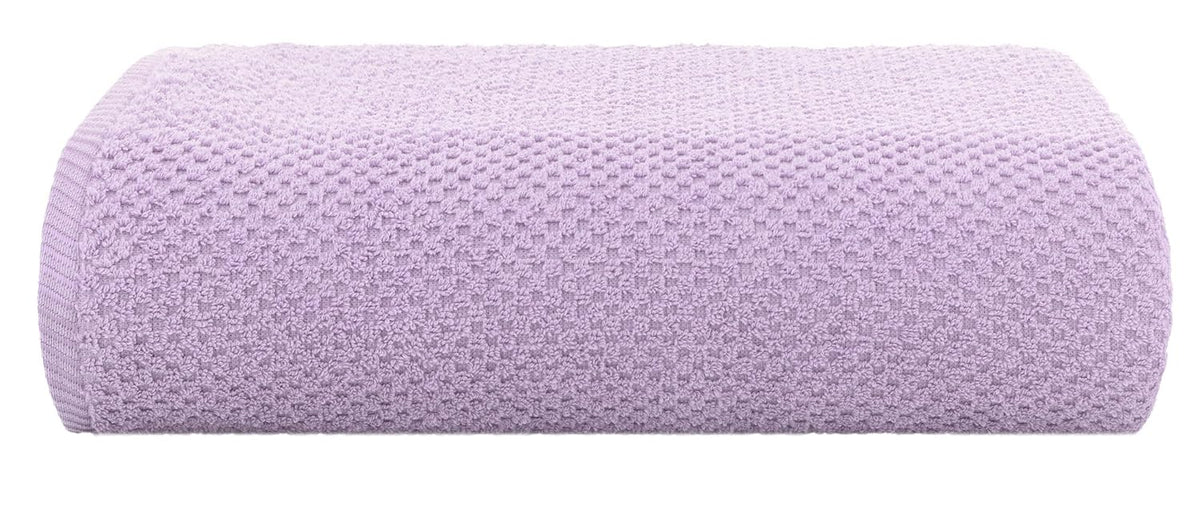 Casa Copenhagen Egyptian Cotton Waffle Large Size Bath Towel 500 Gsm (Purple Rose)