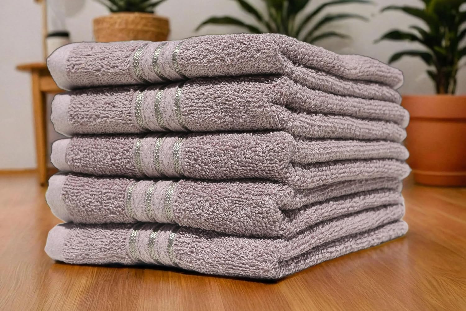 Solance Super Cotton Hand Towel 1000 Gsm | Ultra Soft & Super Absorbent Hand Towel (Brown) - Set Of 5