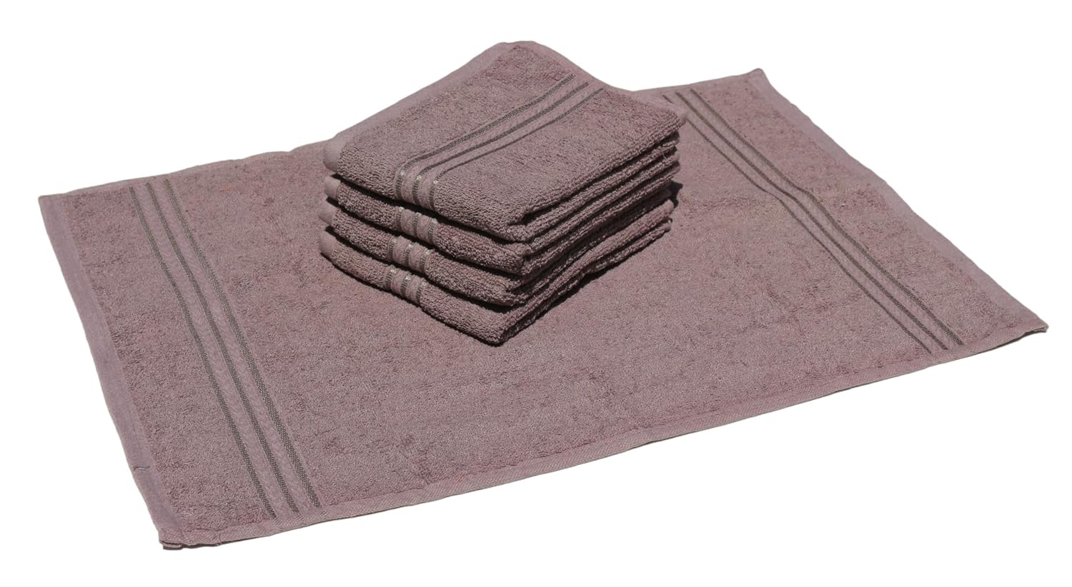 Solance Super Cotton Hand Towel 1000 Gsm | Ultra Soft & Super Absorbent Hand Towel (Brown) - Set Of 5