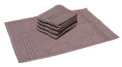 Solance Super Cotton Hand Towel 1000 Gsm | Ultra Soft & Super Absorbent Hand Towel (Brown) - Set Of 5