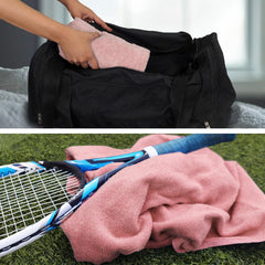 Heelium Bamboo Bath Towel 3x Softer & Quick Drying 400 Gsm Pack Of 2 (Peach)