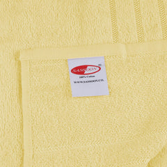 Sassoon Melrose 100% Cotton Hand Towel 400 Gsm | Highly Absorbent, Soft Material Perfect For Daily Use (Lemon) -2 Piece