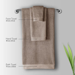 Spread Spain 100% Cotton Bath Towels 500 Gsm | Resort Bath Towel, Super Absorbent & Soft Bath Towel Large Size For Men & Women (Cobble Stone)
