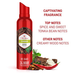 Old Spice Timber Deodorant For Men 140ml 4.7 Fl.oz. & Old Spice Musk After Shave Lotion 100ml 3.4 Fl.oz.