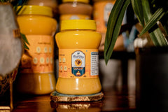 Pure Natural Desi Cow Ghee By NatiVibz | Rich In Flavor & Healthy Ayurveda Desi Cow Ghee For Cooking, Baking | (1 Liters) 33.8 Ounce | Jar Pack