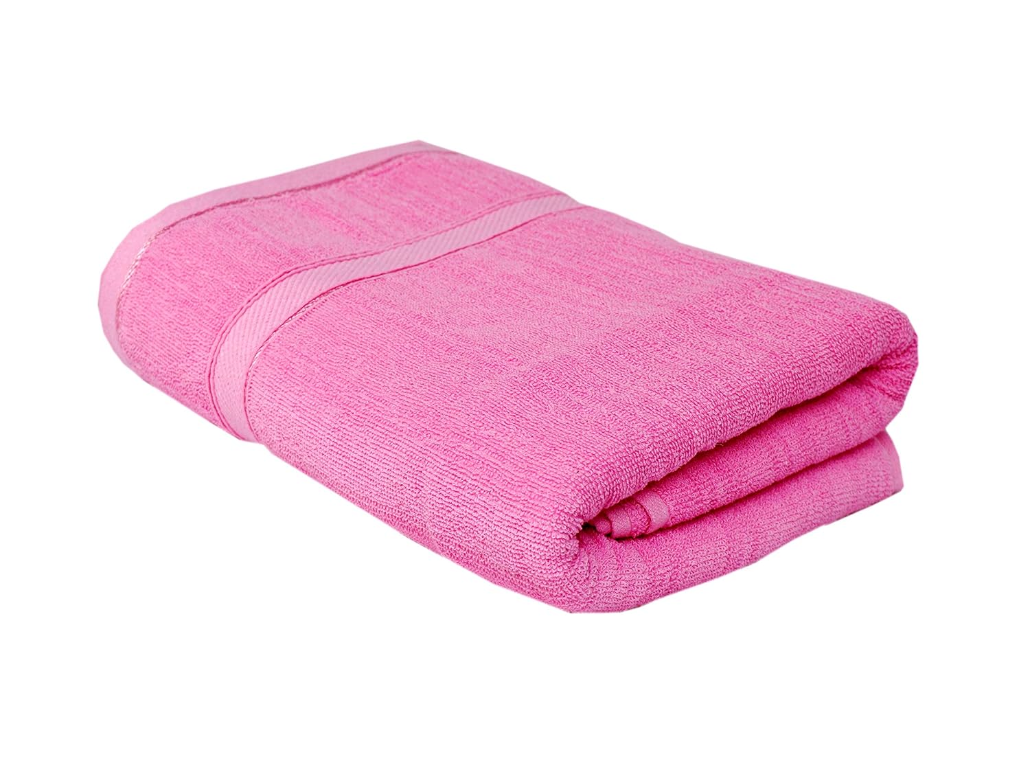 Space Fly Cotton Luxury Bath Towels 1200 Gsm (Blue & Pink)- Pack Of 2