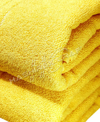 Hashirex Craft Men'S Pure Xxxl Cotton Bath Towel 1300 Gsm (Yellow) - Pack Of 2