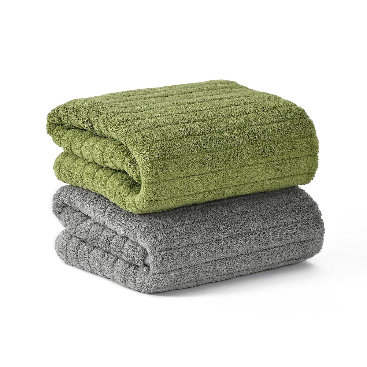 Urbanleaf Stripe Microfiber Hand Towels 170 Gsm | Gym & Workout Towels Pack Of 2 (Multicolor 6)