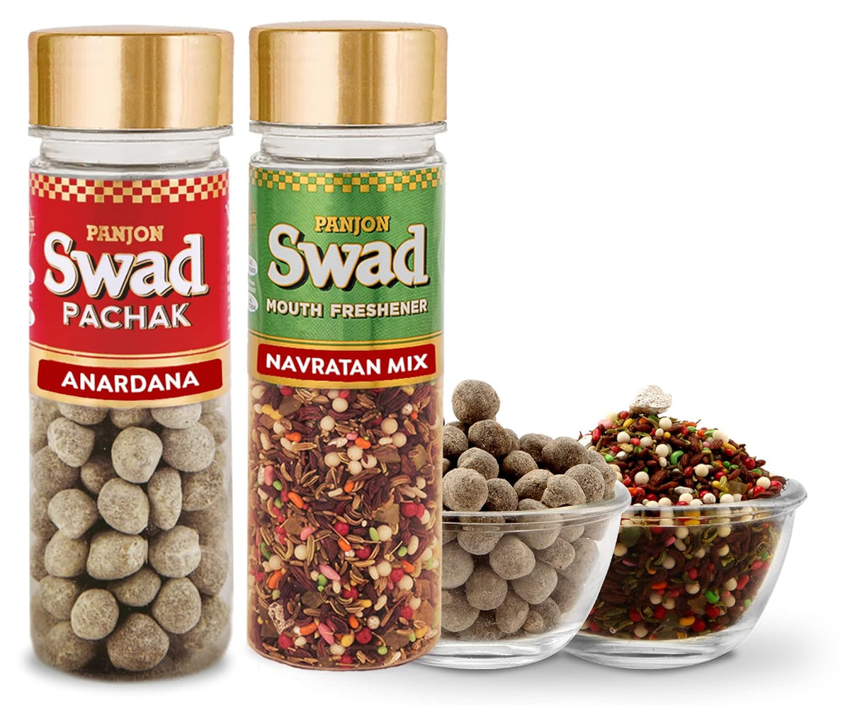 Panjon Swad Pachak Anardana & Mukhwas Navaratan Mix 270gm, (135gm, *2 Bottle)