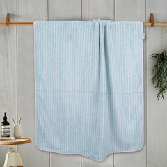 Black Gold The Finer Touch Microfiber Striped Hand Towel 600 Gsm | Soft & Quick Dry, Lightweight & Absorbent Face Towel (Green) - Pack Of 3