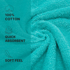 Welspun 100% Cotton Quik Dry Bath Towel 380 Gsm | High Absorbency Super Soft, Fast Drying Bath Towels | Large Size Bath Towel For Men & Women (Green)