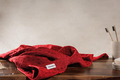 Yaanthiv'S Unisex Waffle Bath Towel | Light Weight Quick Dry Towel For Travel, Gym, Beach, Pool & Yoga 400 Gsm - Red