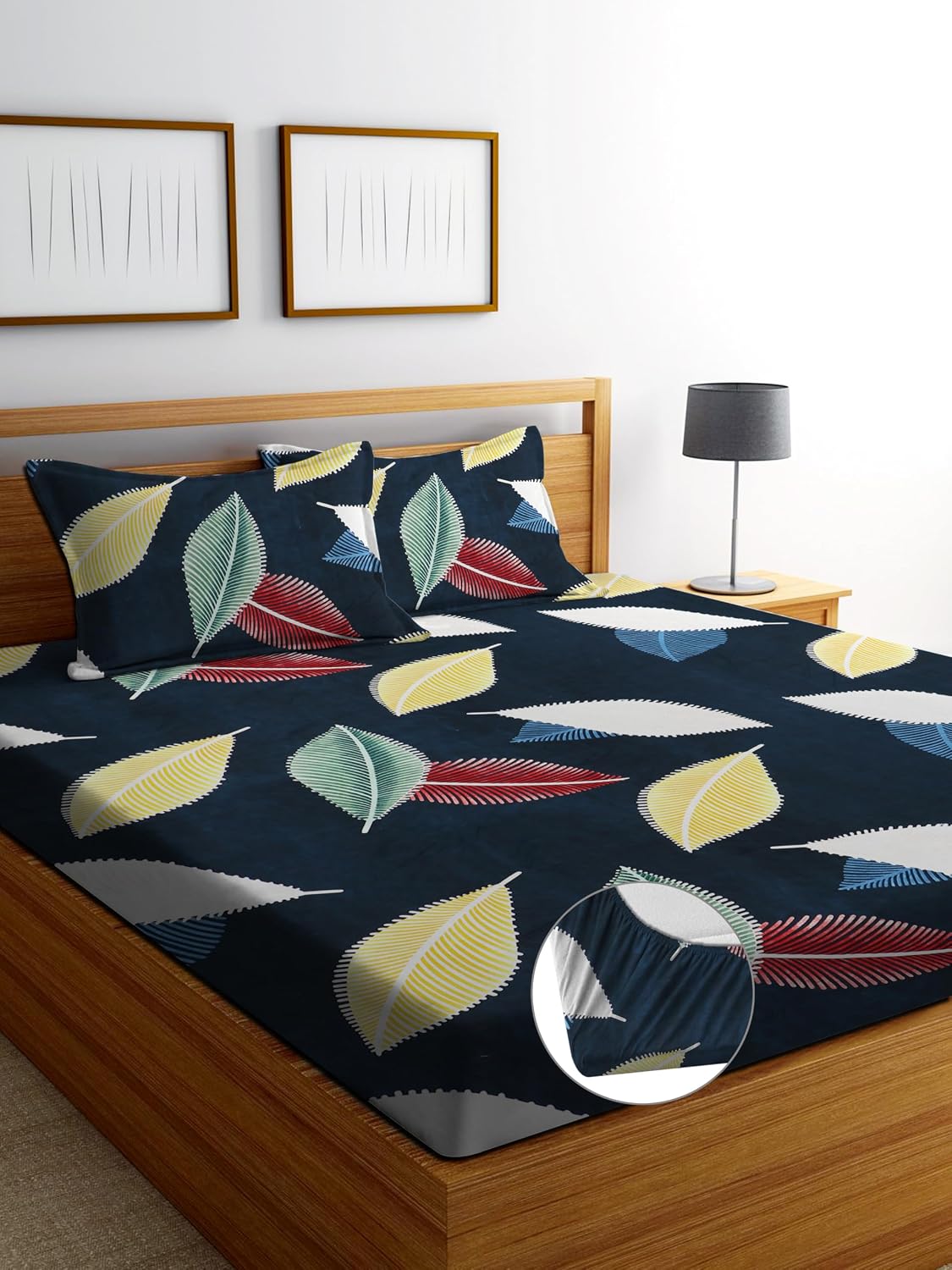1 Bedsheet King Size 2 Matching Pillow Covers - 72 X 780 Inches, Black | All Around Elastic Soft & Durable Bedding For Bedroom - Lightweight Perfect For All Seasons