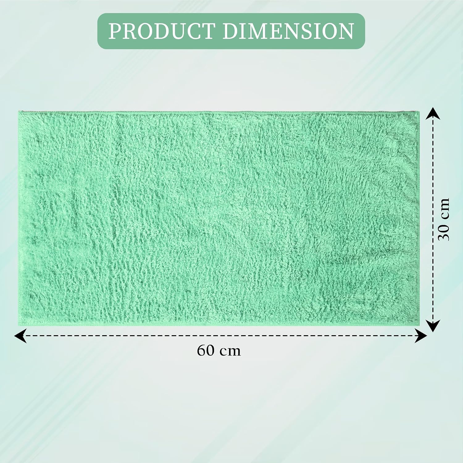 Kuber Industries Cleaning Towel 750 Gsm | Reusable & Water Absorbent Towels For Cleaning Glass, Kitchens & Bathrooms - Pack Of 4 (Green)