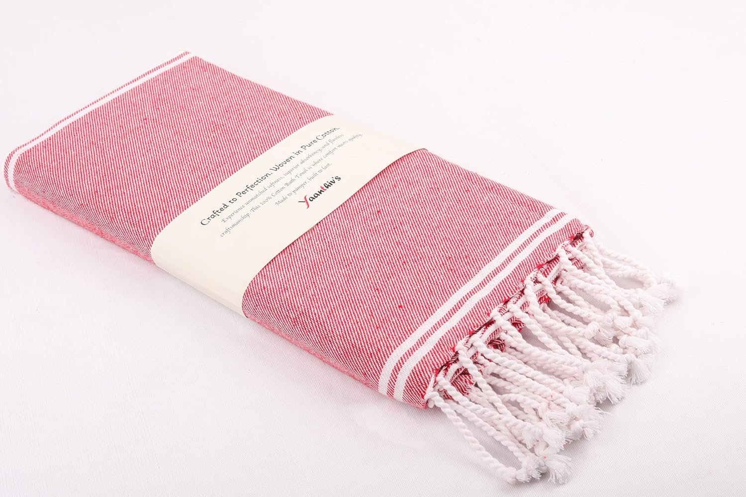 Yaanthiv'S Premium Turkish Cotton Bath Towels 900 Gsm | Eco Luxury Range Of Towels Washable & Quick Dry, Light Weight Bath Towels (Pack Of 3) - Red, Caramel & Blue