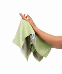 Doctor Towels Banana Double Cloth Towel 1 Bath, 1 Hand & 1 Face Towel 900 Gsm | Super Soft & High Absorbency Towels For Sensitive Skin, Quick Dry Towels (Candy Green) - Set Of 3