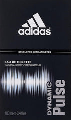 Adidas Dynamic Pulse Eau De Toilette Spray 100ml 3.4 Fl.oz. Developed With Athletes | Perfect Gift For Boyfriend