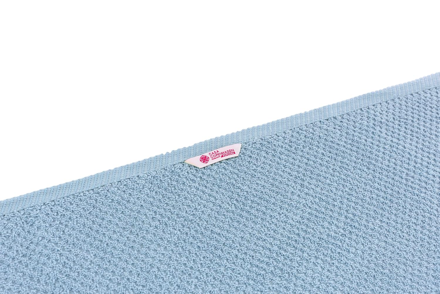 Casa Copenhagen Egyptian Cotton Popcorn 1 Pcs Large Bath Towel 500 Gsm (Dusty Blue)