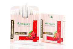 Aarogyam Herbals Tobacco & Nicotine Free Herbal Flavored Cigarette For Relieve Stress And Mood Enhance Product - Blueberry, Black Currant, Strawberry Flavour - Pack Of 3 30 Sticks