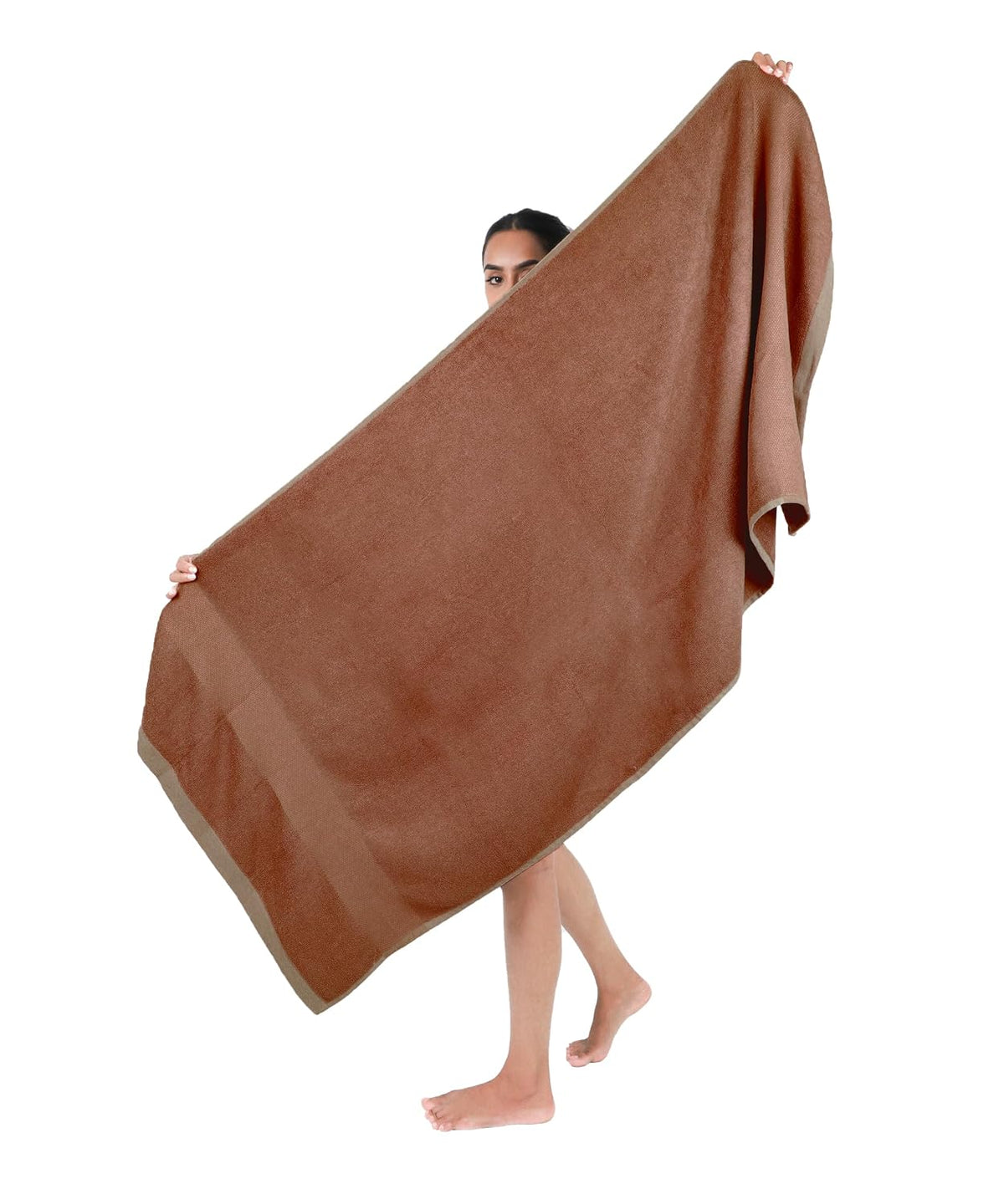 Doctor Towels World'S First Banana Terry Bath Towel 500 Gsm | Australian Formulated Antibacterial-Treated, Dual-Side For Face & Body, High Absorbent, Odor Free, Super Soft (Bombay Brown)