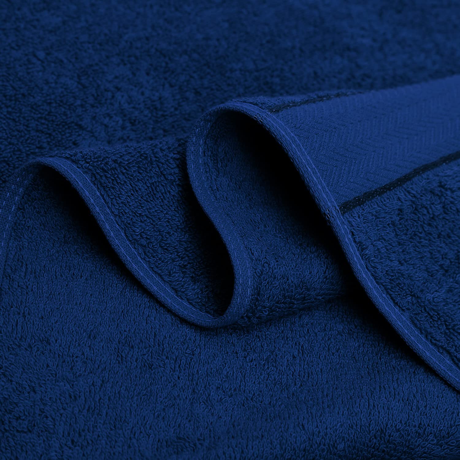 Cloth Fusion 100% Cotton Bath Towels 500 Gsm Large Size Set Of 2, Ultra Soft Bath Towel For Women & Men (Red & Blue)