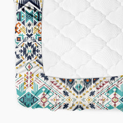 Microfiber Double Bed Sheets With 2 Pillow Covers, White & Blue | 60 X 72 Inches | Ideal For Everyday Use, Festive Decor, Or Gifting