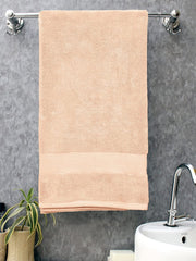 Bombay Dyeing Super Ultrx Zero Twist Plain Dyed Cotton Bath Towel 650 Gsm (Peach)