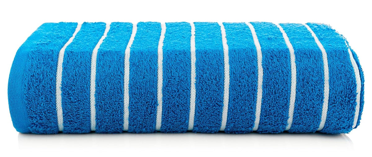 Casa Copenhagen Egyptian Cotton Waffle Large Size Bath Towel 500 Gsm (Electric Blue)