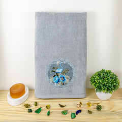 Akiko Home Prima Dream 100% Cotton Bath Towels 450 Gsm | Soft, Absorbent & Durable, Cotton Bath Towel | Pack Of 1 (Grey)