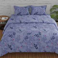 King Size For Double Bedsheet 2 Pillow Covers - 108 X 108 Inches, Light Purple | Soft & Durable For Everyday Use - All Season Comfort