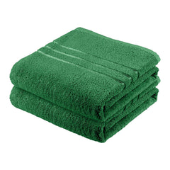 Swaursaha Premium Cotton Hand Towel 400 Gsm | Ultra Soft, Quick Dry, Super Absorbent Towel (Green) - 2 Pcs