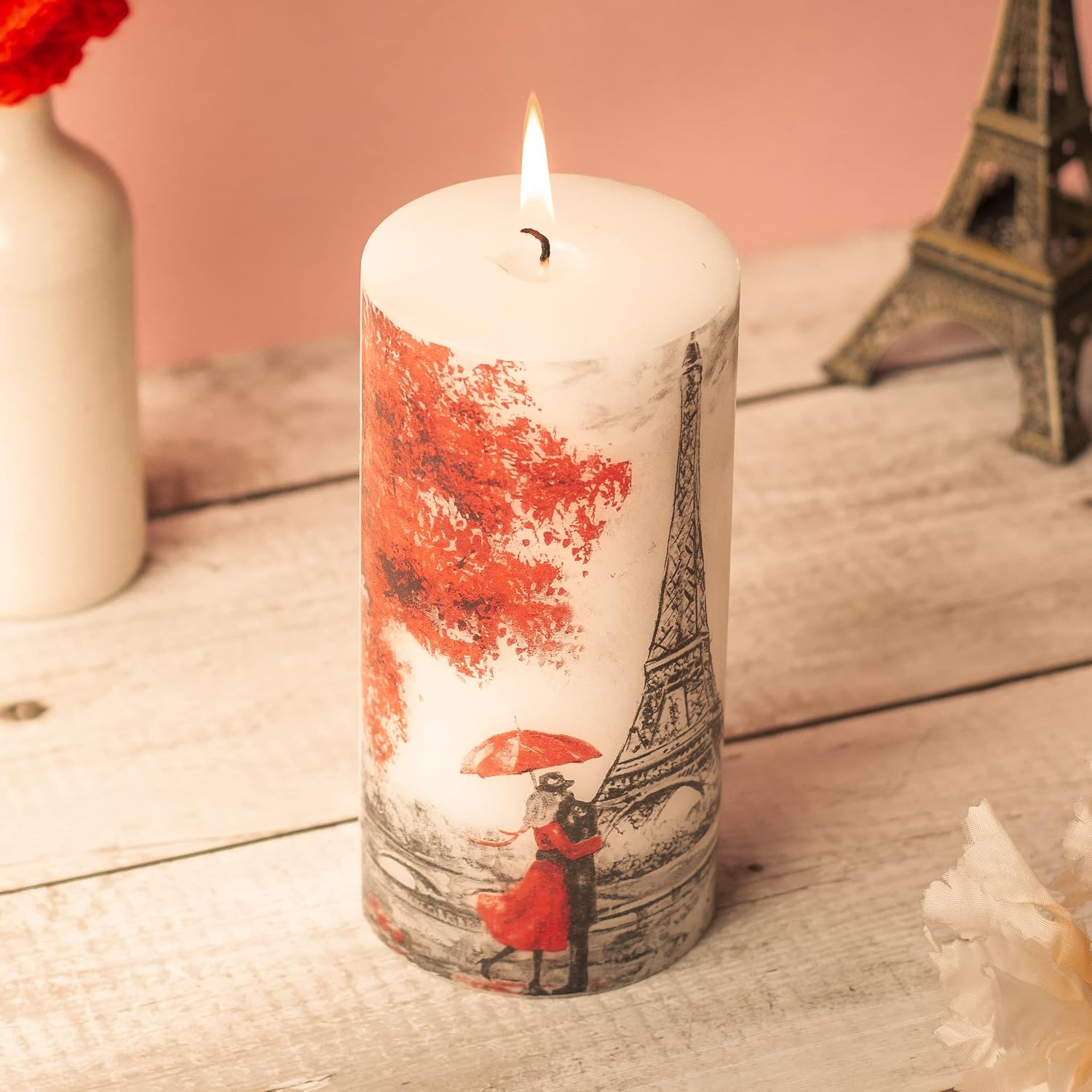 6 INCH PARIS EIFFEL TOWER CANDLE | LOVE OF PARIS CANDLE | BURNING TIME 90 HOURS