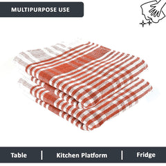Kuber Industries Cotton Kitchen Towel 450 Gsm - Brown (12 Piece)