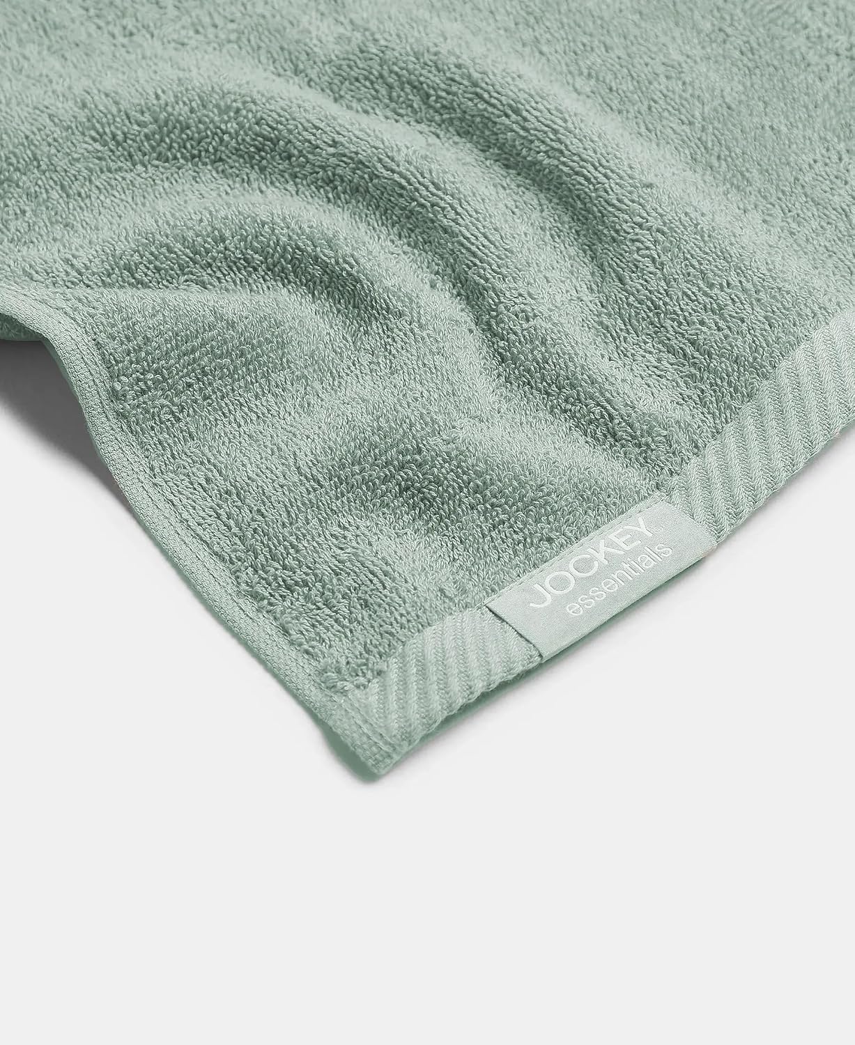 Jockey T301 Men'S Cotton Terry Ultrasoft & Durable Solid Face Towel 600 Gsm (Pack Of 3) - Sage