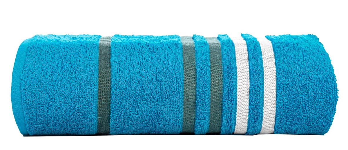 Casa Copenhagen Egyptian Cotton Exotic 1 Pcs Large Bath Towel 520 Gsm (Teal Blue)