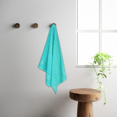 Welspun 100% Cotton Quick Dry Bath Towel 450 Gsm | High Absorbency Super Soft, Fast Drying Bath Towels Large Size (Sea Green)