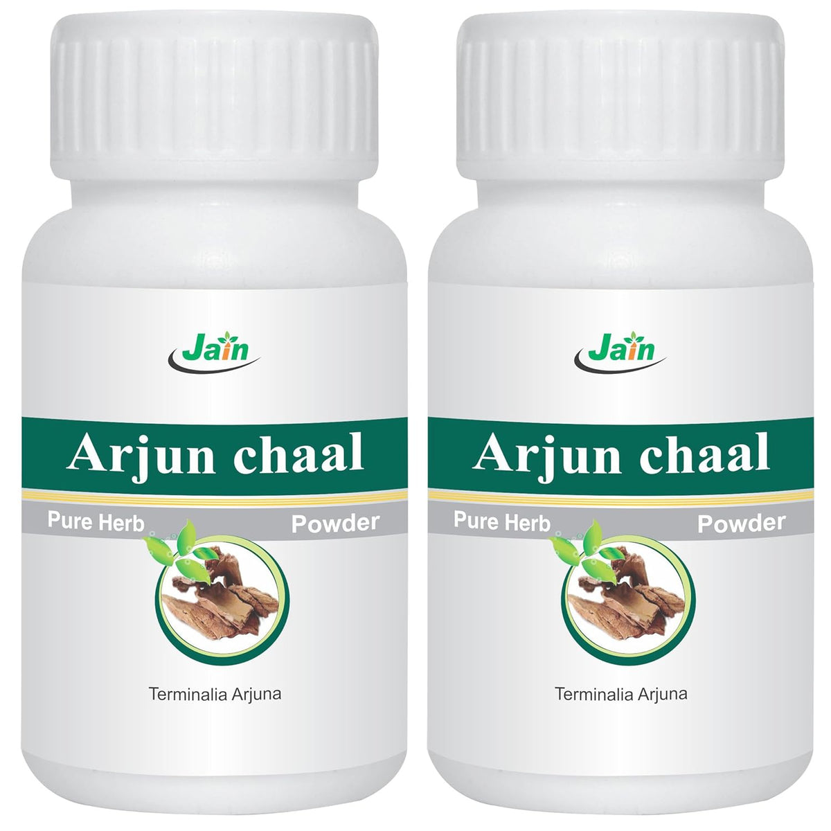 Jain Arjun Ki Chaal Power Arjuna Powder, Supports Heart Health, Natural & Preservatives Free | 100gm 0.2lbs Each Pack Of 2
