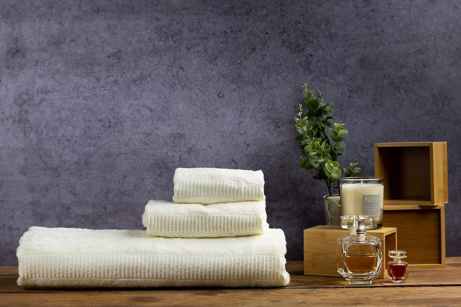 Mush Bamboo Luxurious Bath + Hand & Face Towel 900 Gsm | Ultra Soft, Absorbent & Antimicrobial Towel (Lemon Yellow) -3 Piece