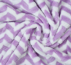 Hovent Microfiber Bath Towel 350 Gsm | Super Soft Absorbent Large Size Bath Towel (Purple & White)