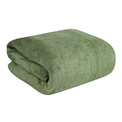 Fezora Microfiber Bath Towels 290 Gsm | Soft Coral Fleece Towel With Extra Soft Plush & Quick Dry Large Size Towels Hook Quick Dry Super Absorbent-Bath Towel (Pista)