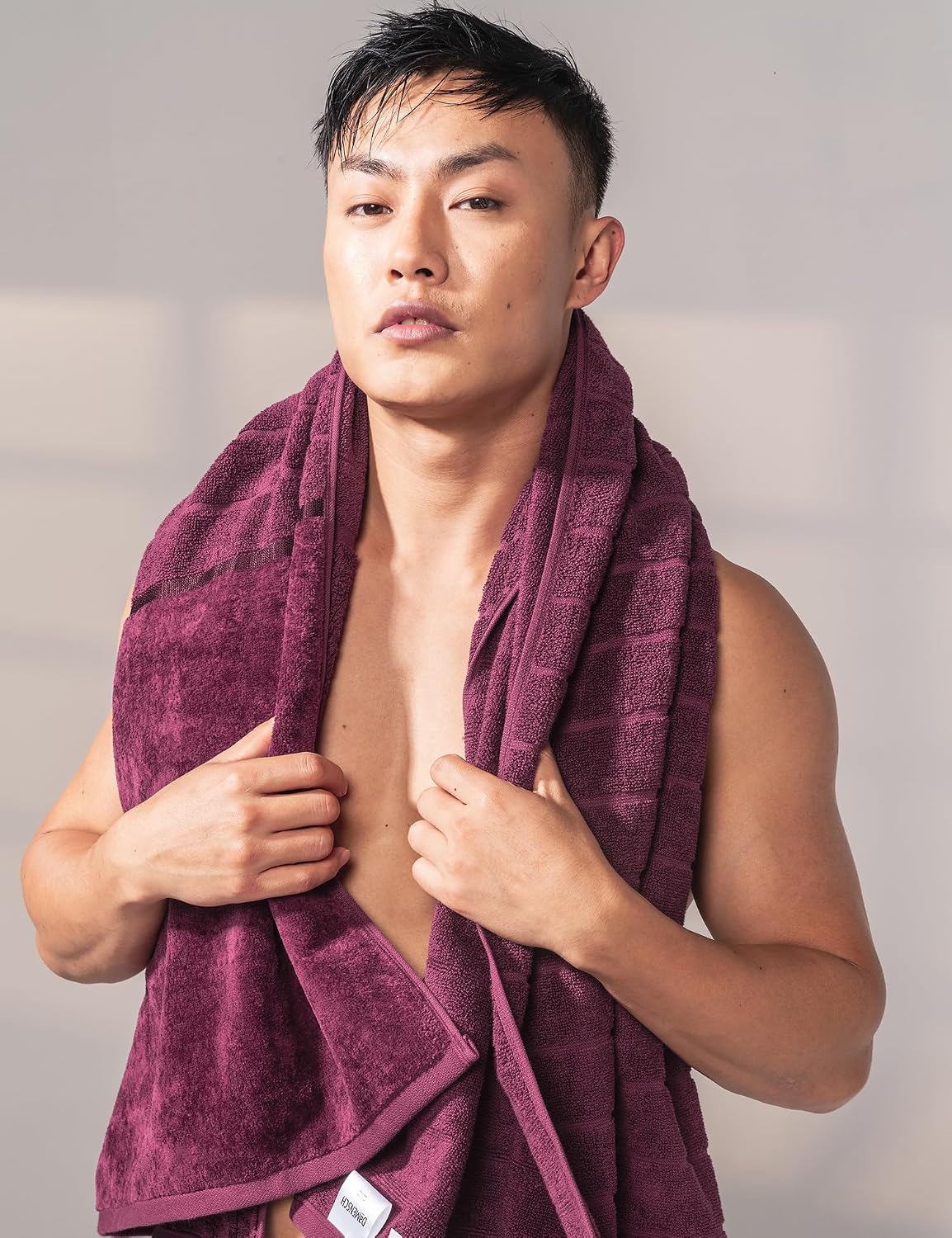 Damensch 100% Cotton Towel 200 Gsm | Super Soft Towels For Bath Large Size, Ultra Absorbent, Quick Dry Towel For Women & Men (Midday Maroon)