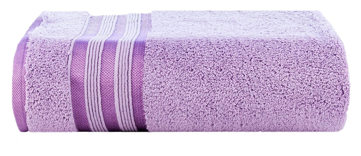 Casa Copenhagen Egyptian Cotton Zero Twist 1 Pcs Large Bath Towel 500 Gsm (Purple Rose)